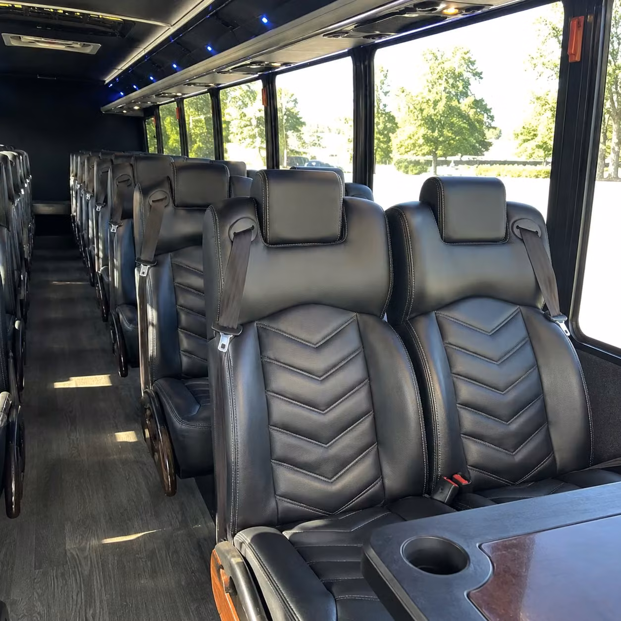 25 passenger minibus interior