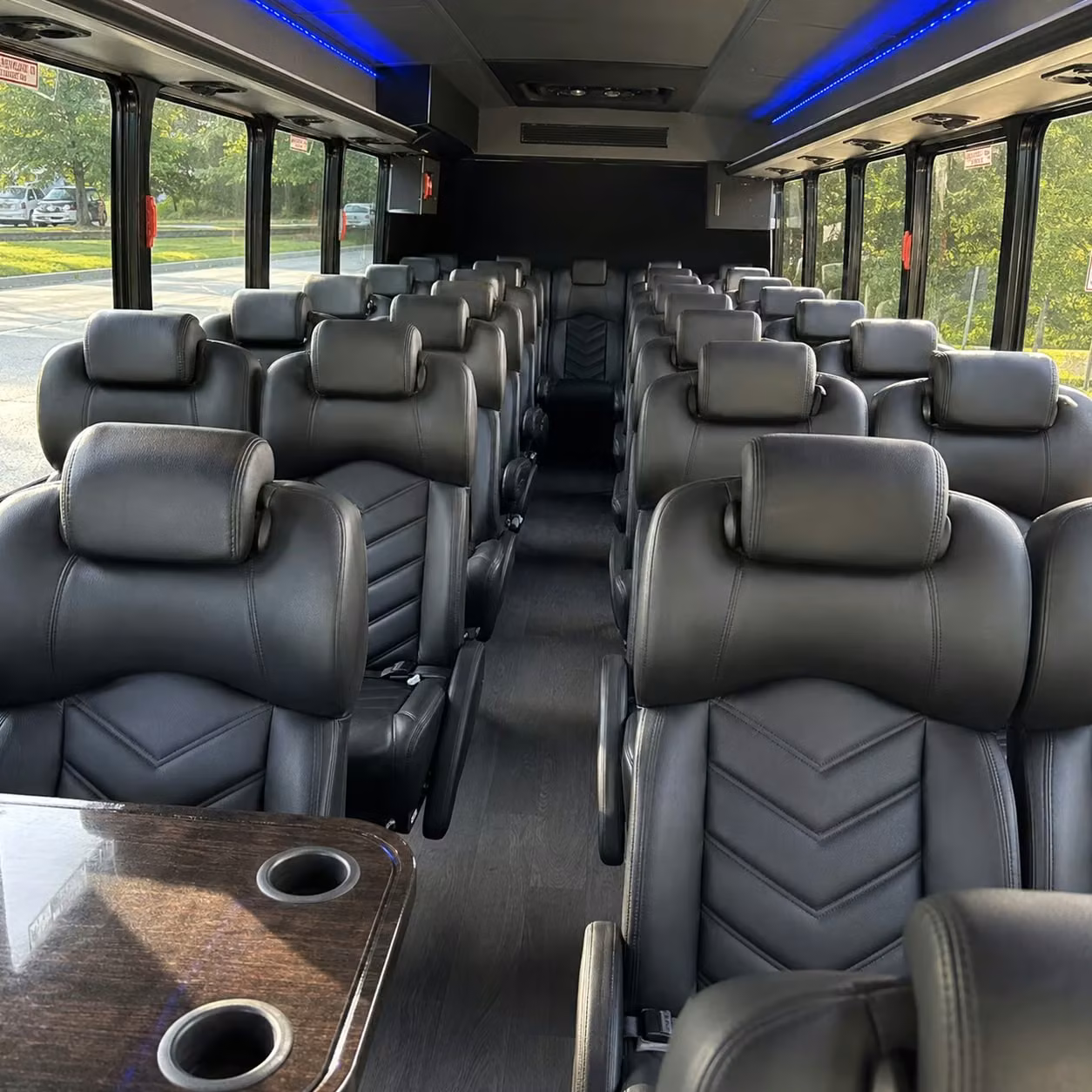 30 passenger minibus inside