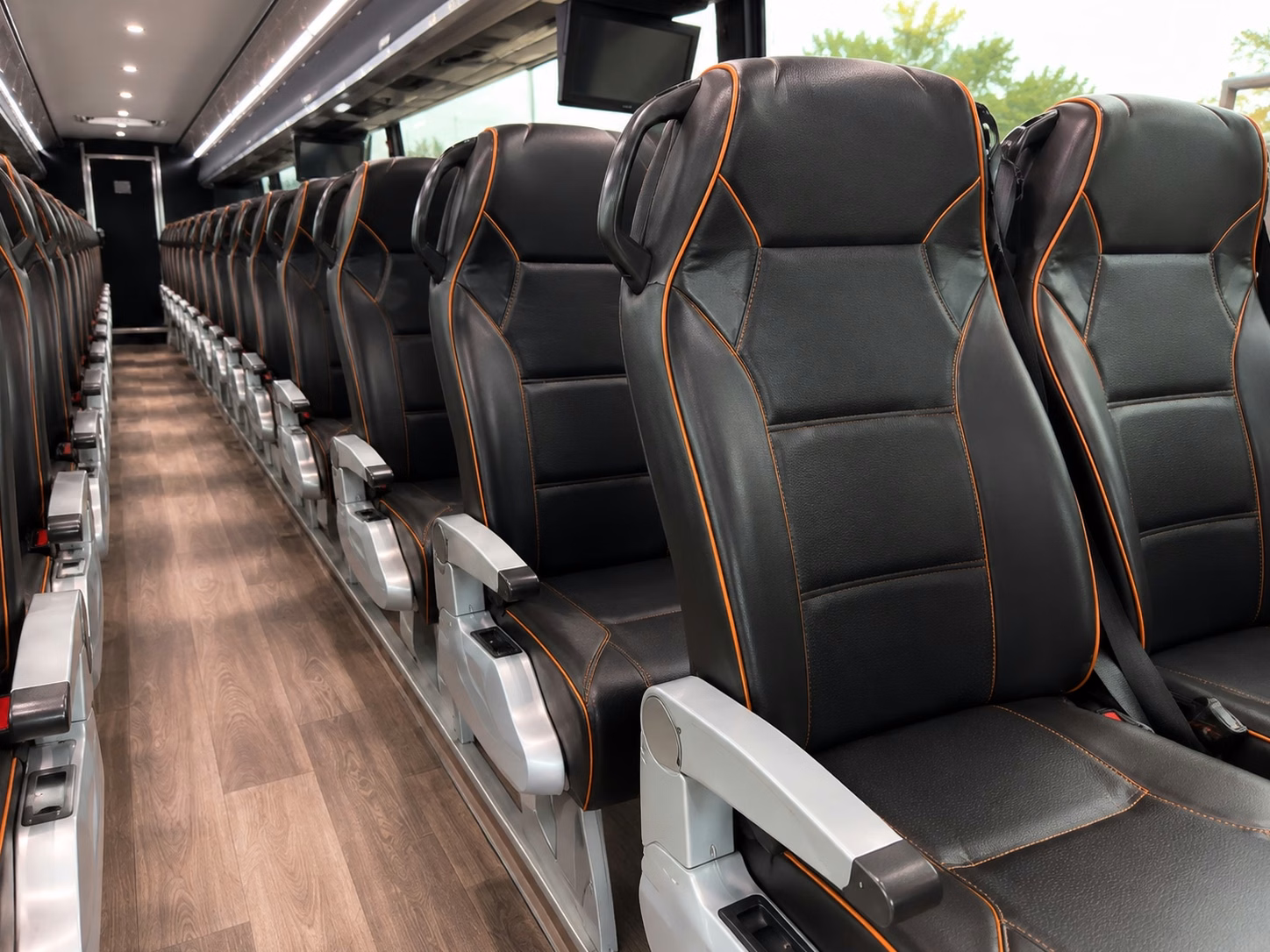 brooklyn charter bus interior