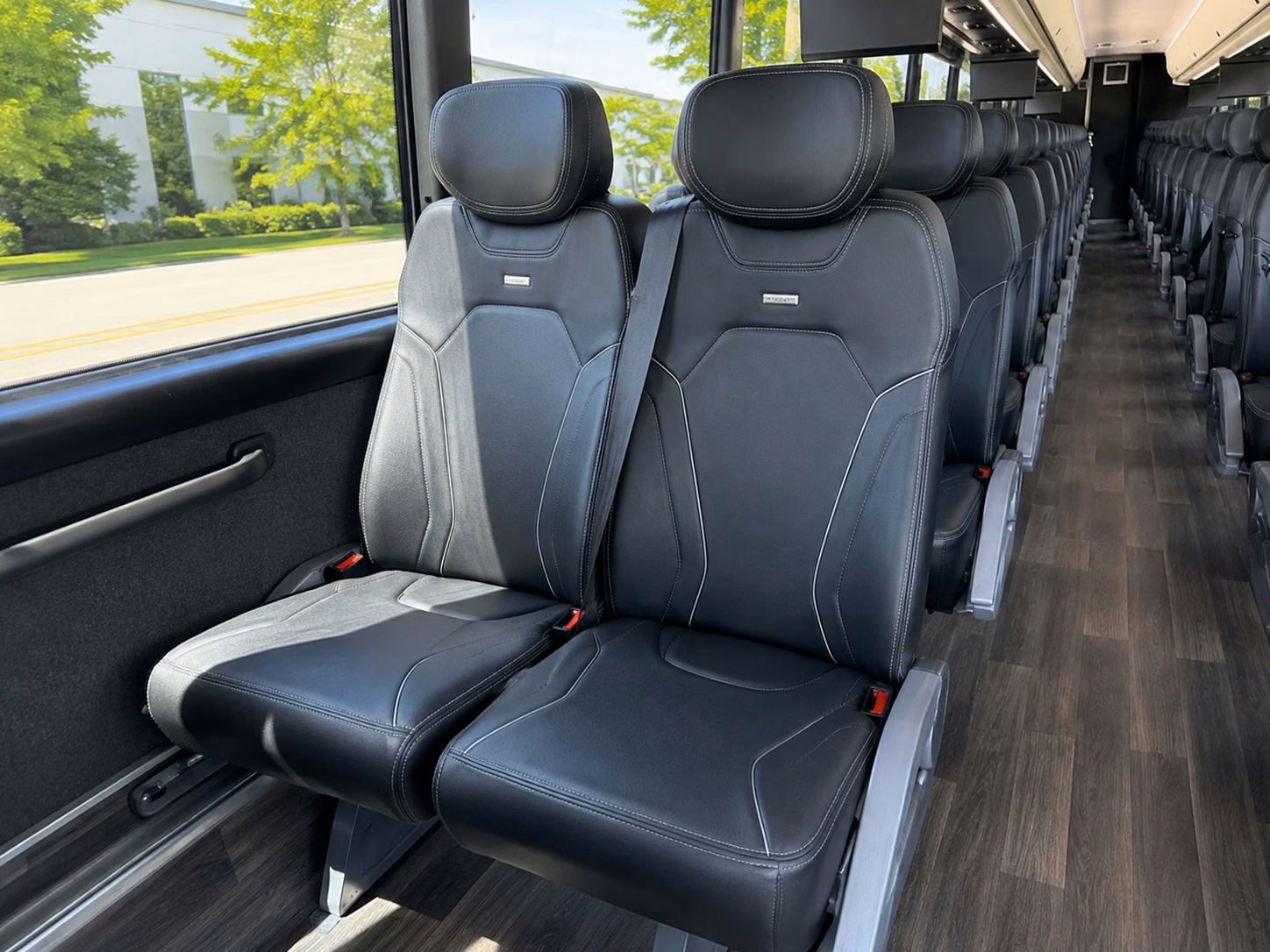 brooklyn charter bus rental interior