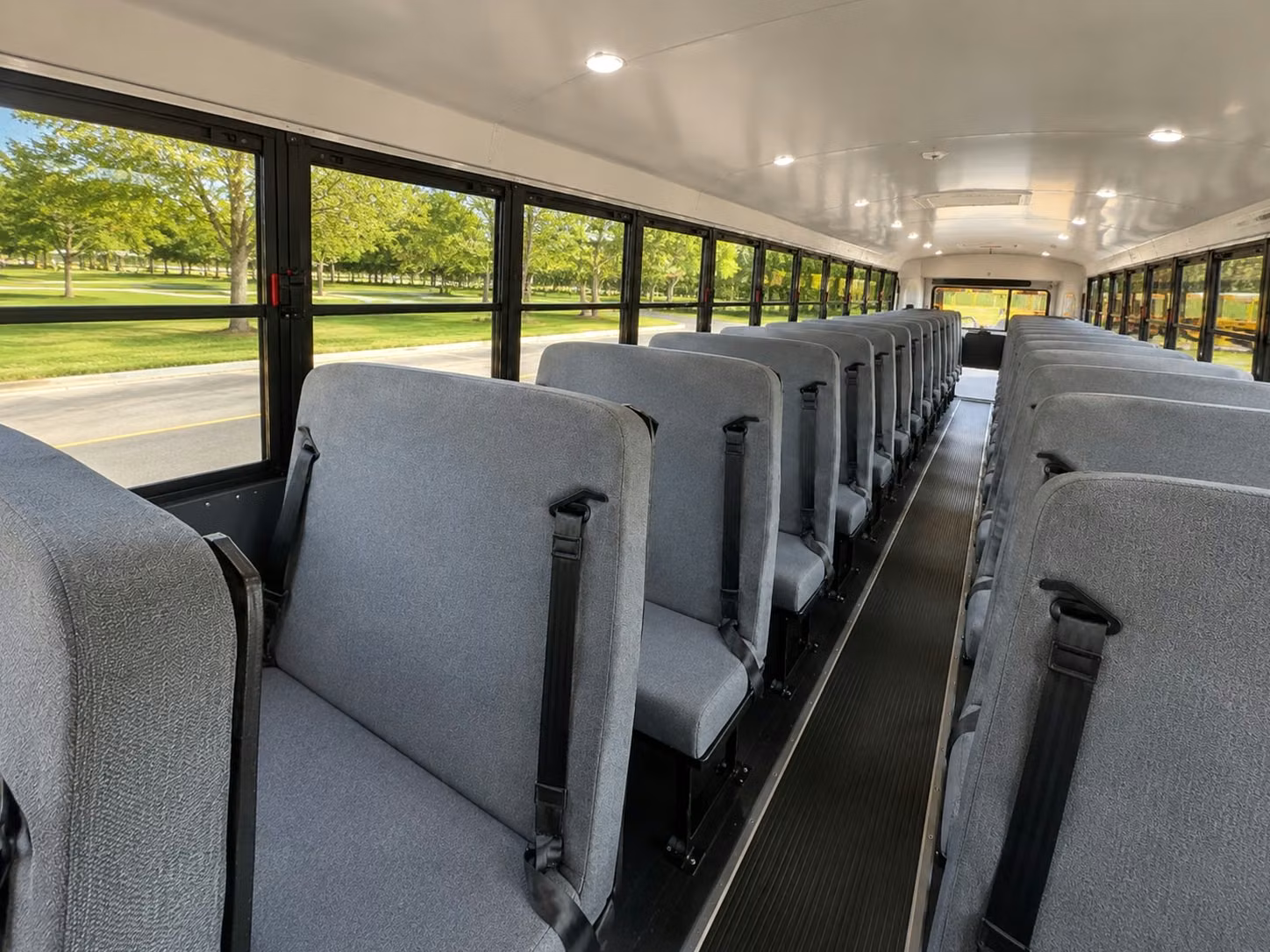 school bus interior