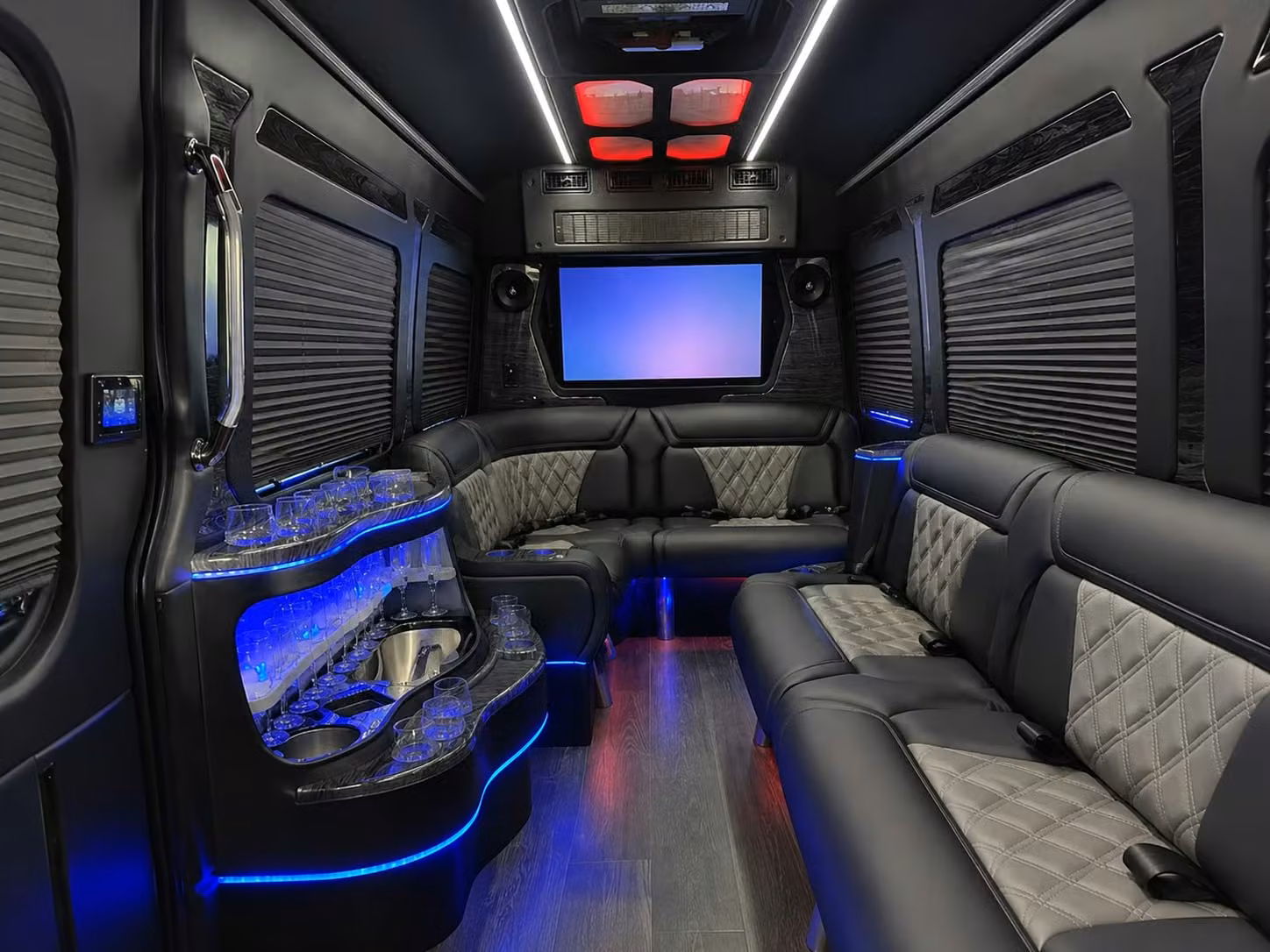 sprinter vans and minibuses for brooklyn bridal party transportation